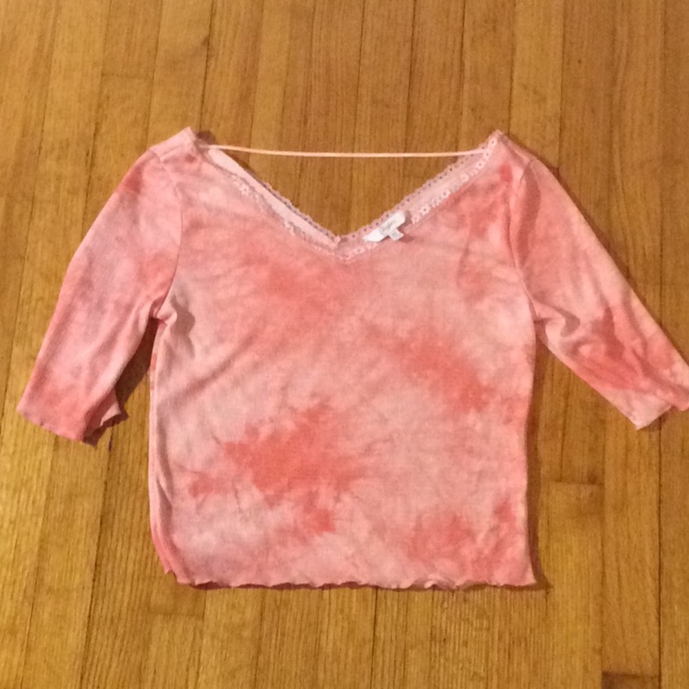 Candie’s Tie-Dye Pink Top